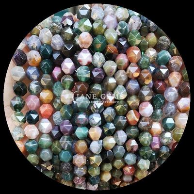 Deslumbrante corte de diamante, contas de pedra preciosa multicoloridas, quartzo claro, cordas soltas de carneliano, para a elaboração de jóias requintadas