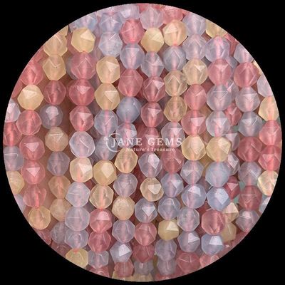 Ferramentas soltas de diamante natural de facetas de gemas Morganita rosa aventurina