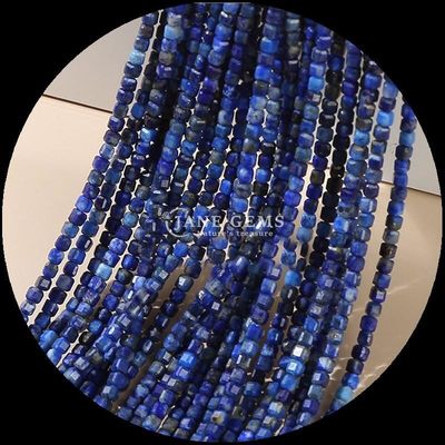 Lapislázuli polido multicolorido Amazonasite Cube Cut Gemstone Beads para fabricação de jóias DIY