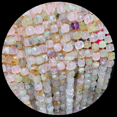 Pedras preciosas naturais assortadas Multicolor Cubo Quadrado Ametista Fios soltos Pedras para jóias DIY