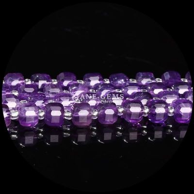 Pedras preciosas naturais assortadas Multicolor Cubo Quadrado Ametista Fios soltos Pedras para jóias DIY