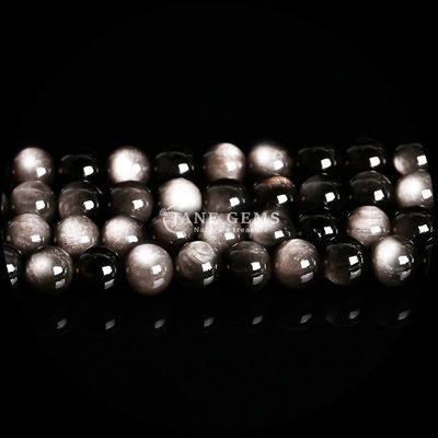 Variados Vários Formas Redondas Prata Obsidiana Pedra solar Pedra natural polida