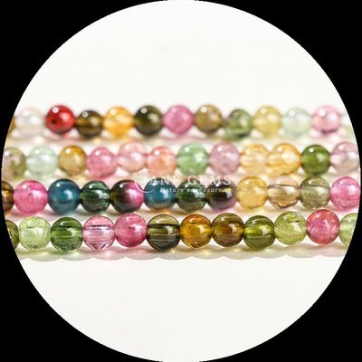 Pedras preciosas naturais Multicolor Rosa Aventurina Pedra solar Fios de pérolas soltas