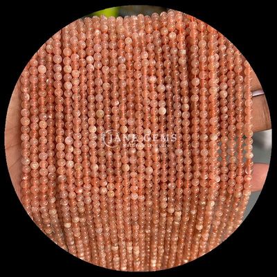 Pedras preciosas naturais Multicolor Rosa Aventurina Pedra solar Fios de pérolas soltas