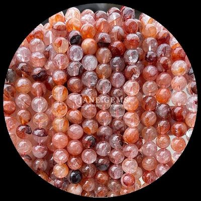 Quartzo Quartzo Fogo Quartzo Fumado Filamentos de contas de quartzo em cores variadas para fabricação de jóias DIY