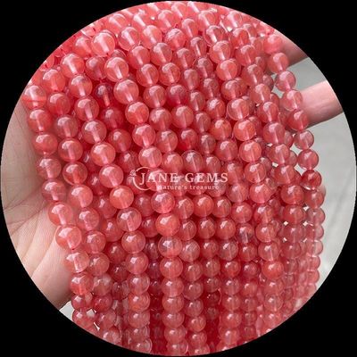 Forma redonda natural gemstone contas Quartzo claro Citrino Ametista fios soltos para joias DIY