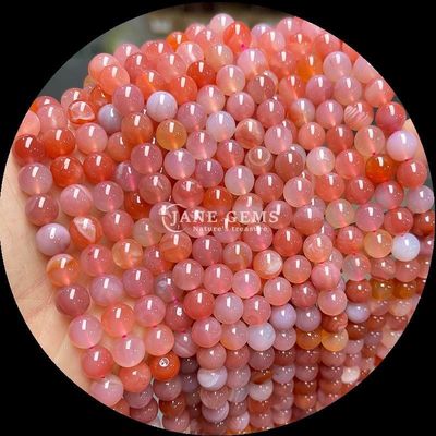 DIY Jewelry Making 8mm Round Natural Gemstone Beads em Cherry Agate e Vários Agate Strands para brincos