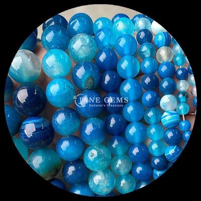 Bolas de ágata listradas Bolas de pedra preciosa 8mm para joias Fazer artesanato