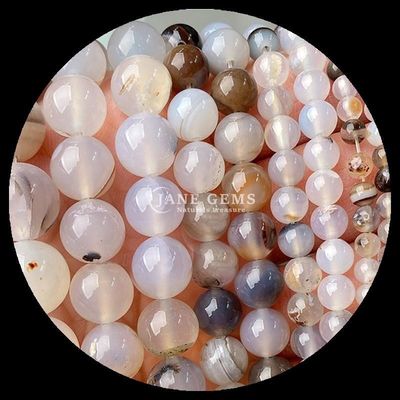 Bolas de ágata listradas Bolas de pedra preciosa 8mm para joias Fazer artesanato