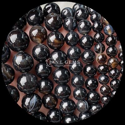 Rondas de 8 mm Polidas contas de pedra natural de gemas Fios para joias Fazer pulseiras DIY Colares em multicolor