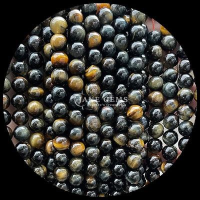 Pedras de corte redonda polidas de 8 mm em cores variadas para projetos de beadwork