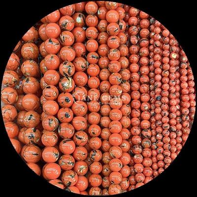 Bolas de pedras preciosas polidas para ornamentação Forma redonda Tamanho 8 mm