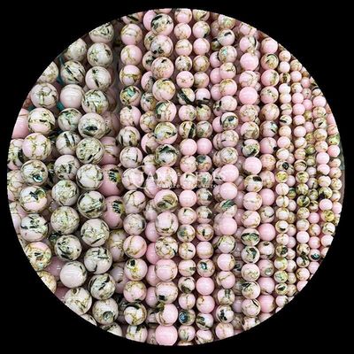 Bolas de pedras preciosas polidas para ornamentação Forma redonda Tamanho 8 mm