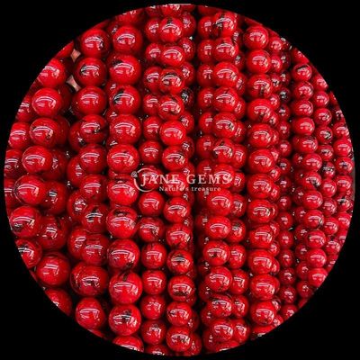Bolas de pedras preciosas polidas para ornamentação Forma redonda Tamanho 8 mm