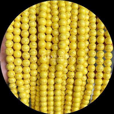 Bolas de pedra natural de várias cores, joias de bricolage Bolas de turquesa