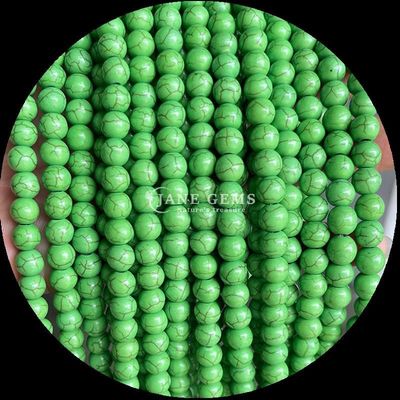 Bolas de pedra natural de várias cores, joias de bricolage Bolas de turquesa