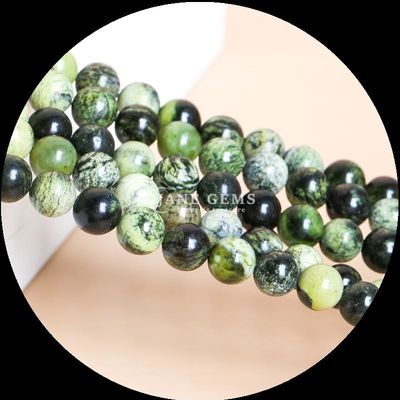 Pedras preciosas de corte redonda multicoloridas Vários tipos Howlite contas de turquesa africana para jóias de bricolage