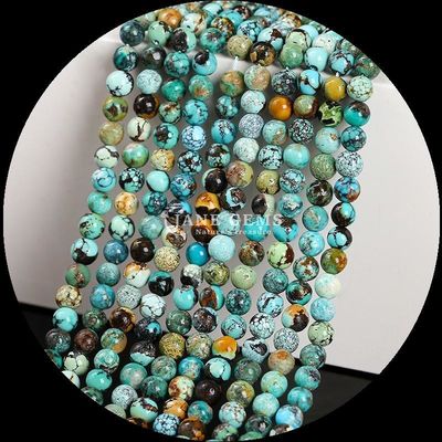 Forma redonda natural Vários tipos Bolas turquesa Filamentos para DIY Presente Colares de jóias