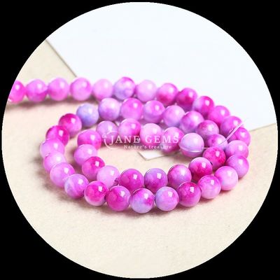 Jóias contas de corte redondo adequado para pulseiras Várias cores contas de jade para adicionar um toque de elegância ao seu estilo