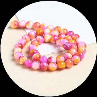 Jóias contas de corte redondo adequado para pulseiras Várias cores contas de jade para adicionar um toque de elegância ao seu estilo