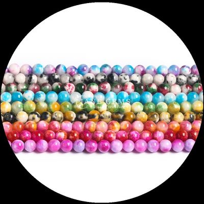 Pulseiras de Pedras Prémias Naturais Várias Cores Jade Filamentos de contas soltas para elevar o seu estilo com elegância natural