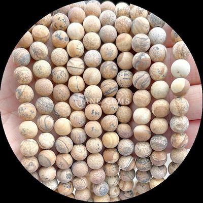 Multicolored gemstone Beads 8mm Various Frosted Loose Round Bead Strands para a fabricação de pulseiras e colares