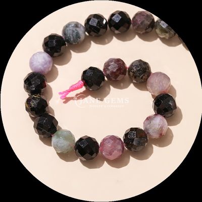 Pedras preciosas de forma redonda pérolas rosa quartzo claro quartzo redondo facetas soltas pérolas para coleções de jóias elegantes