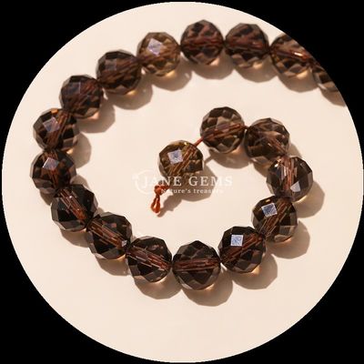 Gemas multicoloridas Bolas de pedra natural Bolas de pedras preciosas Citrino Morango Quartzo Facetado Redondo Fios de bolas soltas