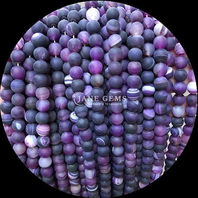 8mm Natural gemstone contas gemas contas várias bandas de ágata congelada fios de contas soltas para acessórios artesanais de contas