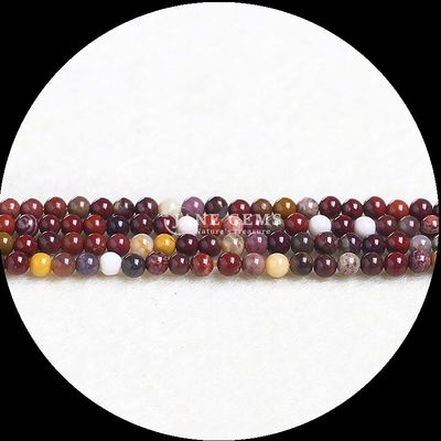 Cristal natural de cura de pedras preciosas 8 mm Red Jasper Round Cut Garnet Strands