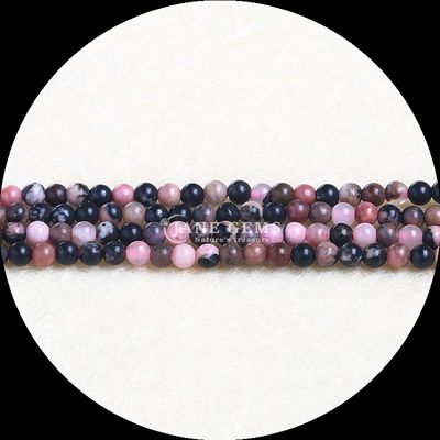 Cristal natural de cura de pedras preciosas 8 mm Red Jasper Round Cut Garnet Strands