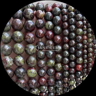 Forma redonda gemas contas Perfeito para pulseiras Vários tipos de pedra Sangue de dragão Ágata indiana Rondas soltas gemas de pedras preciosas