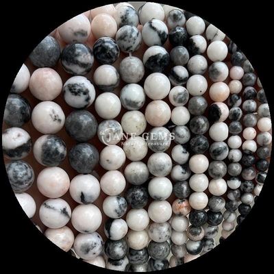 Pedra preciosa cortada gemas redondas contas zebra jaspe megalónio obsidiana vários tipos cristal pedra curativa fios de contas soltos para acessórios feitos à mão