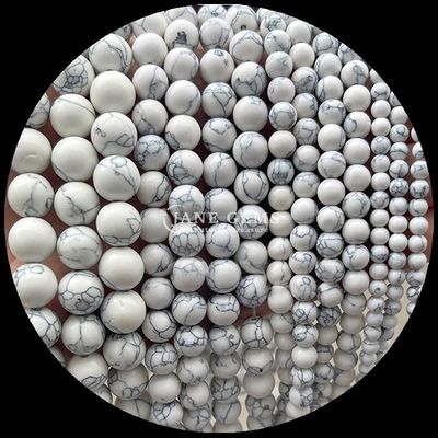 Pedra de forma redonda Howlite Rohdonite Pedra de cristal Vários tipos de Pedra de cura para jóias DIY