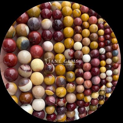 Pedra de forma redonda Howlite Rohdonite Pedra de cristal Vários tipos de Pedra de cura para jóias DIY