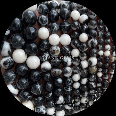 Pedras preciosas de forma redonda 8mm Natural para B2B Distribuidores de pedras preciosas Várias Pedras Cristalinas Curativas Zebra Jaspe Amazonaite e Mais para bricolage