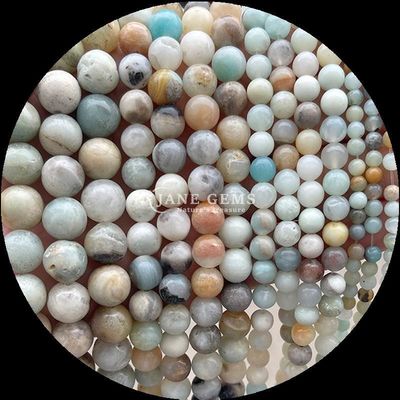 Pedras preciosas de forma redonda 8mm Natural para B2B Distribuidores de pedras preciosas Várias Pedras Cristalinas Curativas Zebra Jaspe Amazonaite e Mais para bricolage