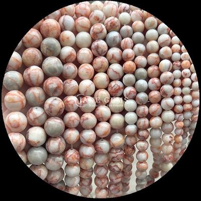 Pedras preciosas de forma redonda 8mm Natural para B2B Distribuidores de pedras preciosas Várias Pedras Cristalinas Curativas Zebra Jaspe Amazonaite e Mais para bricolage