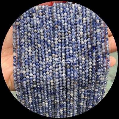 Forma redonda Multicolored Perlas de Pedras preciosas Cristal natural de cura Rosa Quartz, Lapis Lazuli Facetado Filamentos de contas soltas para jóias DIY