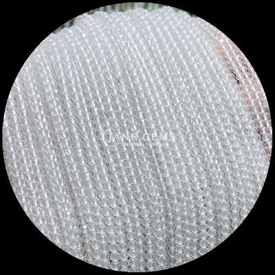DIY Jewelry Making with Gems Bead Assorted Coloração de gemstone do mercado Round Faceted Morganite Quartz cristal claro Cura soltos gemstone Bead Strands