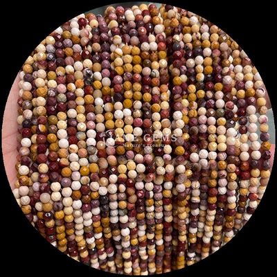 DIY Jewelry Making with Gems Bead Assorted Coloração de gemstone do mercado Round Faceted Morganite Quartz cristal claro Cura soltos gemstone Bead Strands
