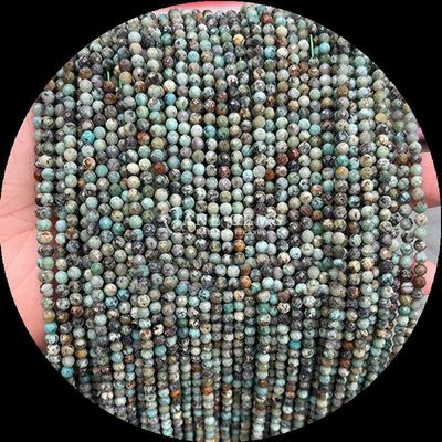 Melhore sua joalheria de bricolage com pedras preciosas forma redonda e pedras preciosas naturais vários cristal natural pedra curativa Dálmata jaspe turmalina solta mini facetas cordas de contas