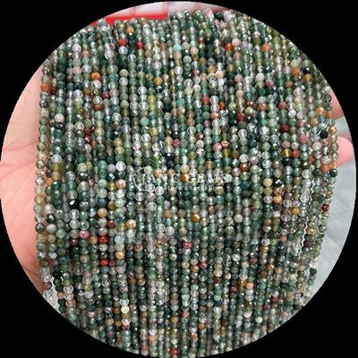 8mm Multicolored Gemstone Beads Red Jasper Tiger's Eye Mini Faceted Crystal Healing Loose Bead Strands para Design e Produção de jóias