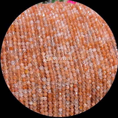 Perlas de gemas redondas A escolha definitiva para fazer jóias e acessórios personalizados Vários tipos de rubi Zoisite morango Quartzo Mini Facetado Filamentos de contas soltas Cristal Pedras de cura