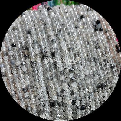 Pedras preciosas naturais Amazonite Preto Quartz Rutilizado Vários Tipos Cristal Mini Facetado Pedras soltas Aspectos das cores