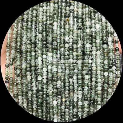 Técnica Pedra preciosa polida Forma redonda Jardim Quartzo Filamentos de contas soltas para desenhos de jóias requintados